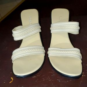 Ladies 2 strap slide sandals